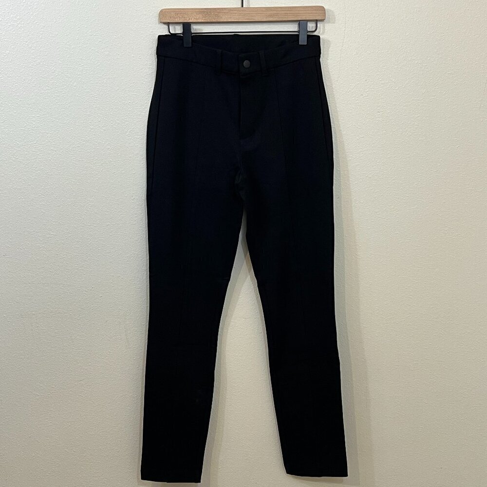 GAP Straight Leg Ponte Pants Black 6 Tall Stretch Work Career Office Wear